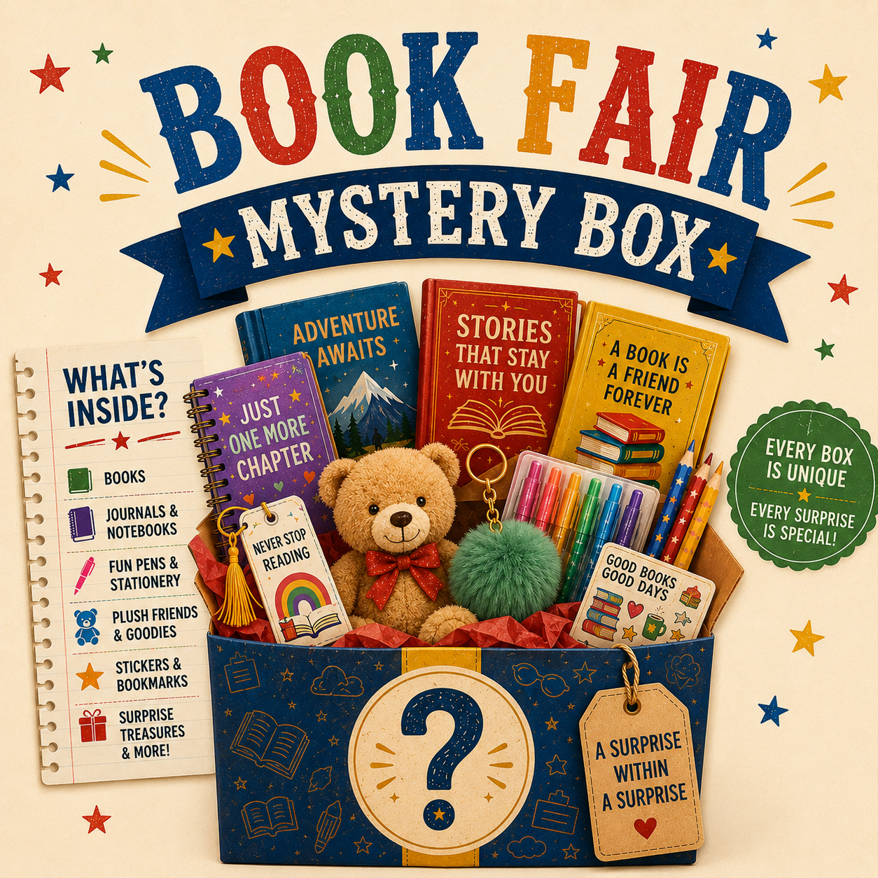 Book Fair Treasure Mystery Box